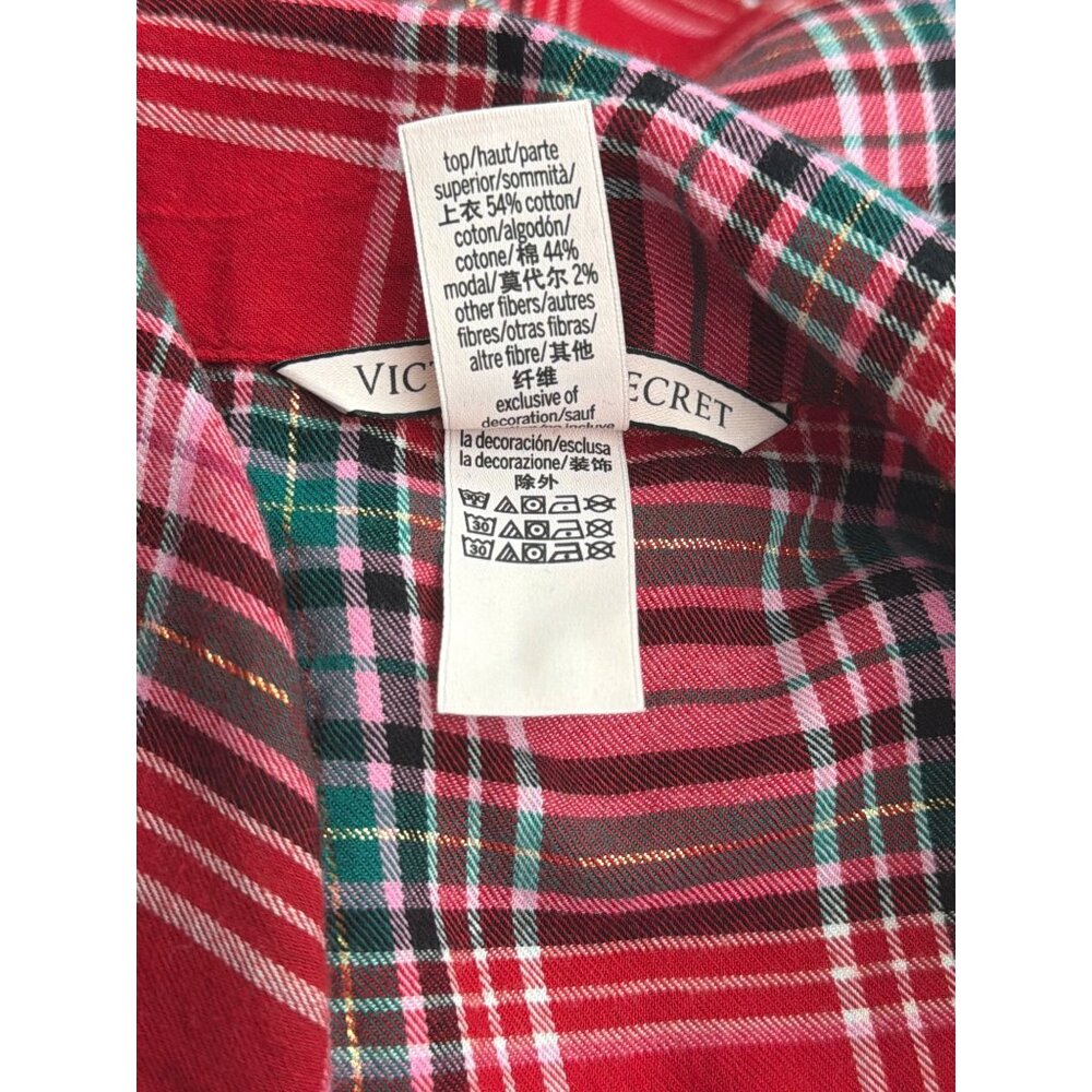 Victoria’s Secret Red Plaid Pajamas Set Sleepwear Size XXL - Picture 11 of 11